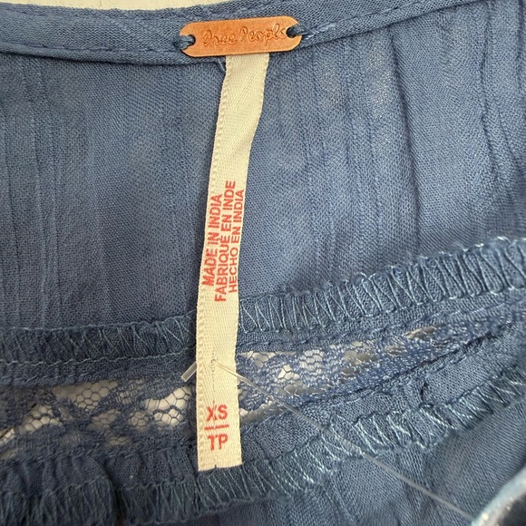 Free People Women's Alana Lace-Trim Cotton Sleeveless Top, Size XSMALL - Picture 12 of 13